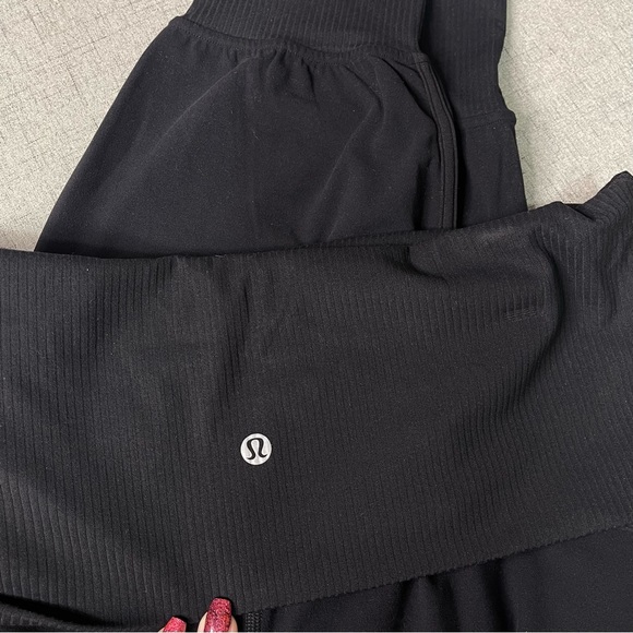 Lululemon Align Ribbed Waist Jogger Pant Black 10 Nwt - Picture 7 of 9